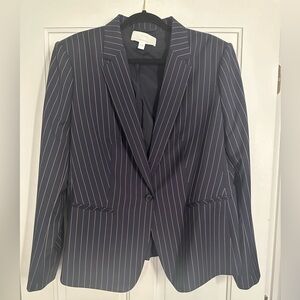 Hugo Boss 99% wool blazer size 16, new without tags, navy pinstripe